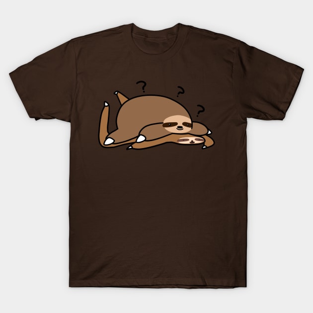 Fat Sloth Meets Flat Sloth T-Shirt by saradaboru